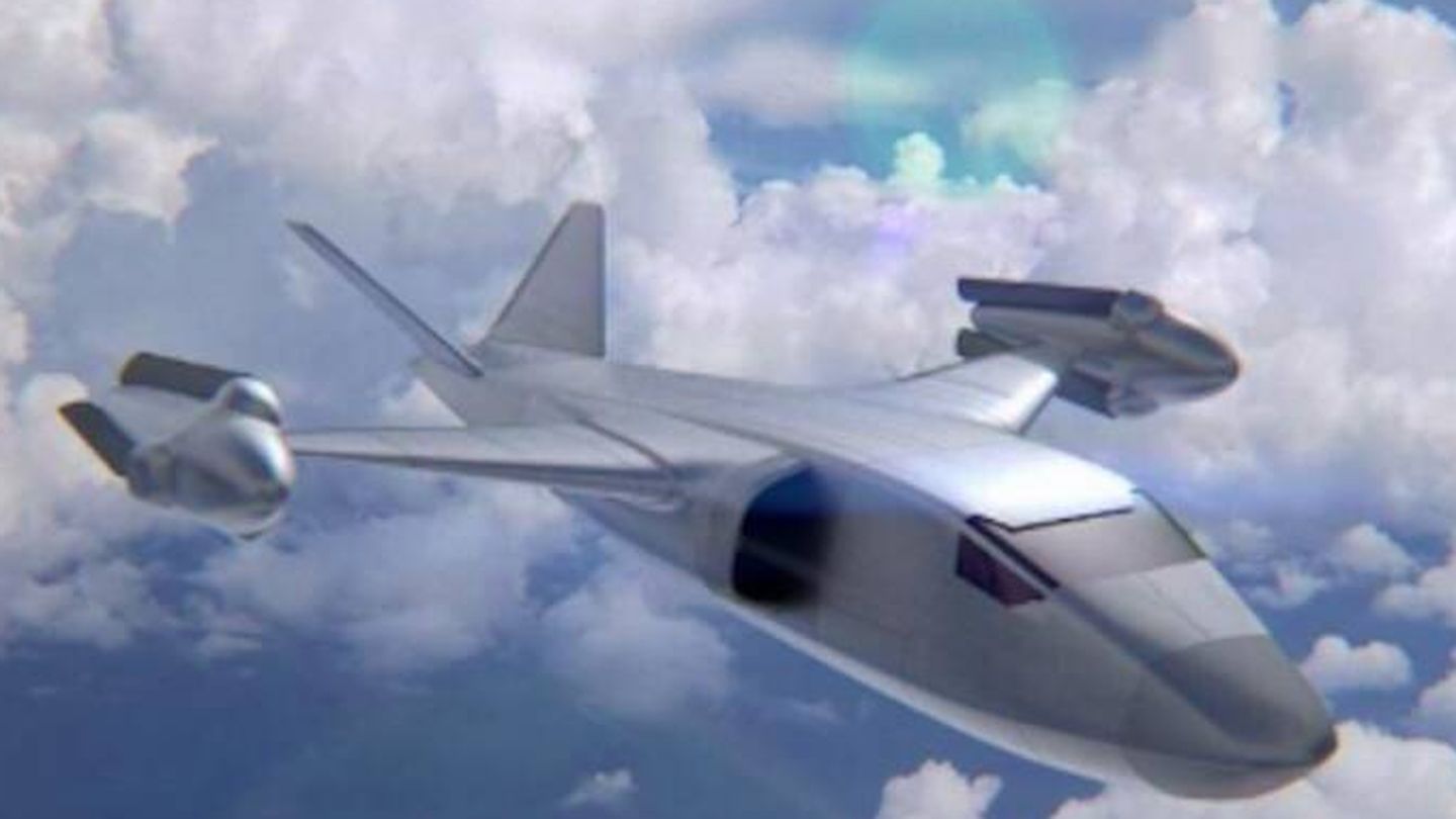 Posible diseño del nuevo avión de DARPA. 