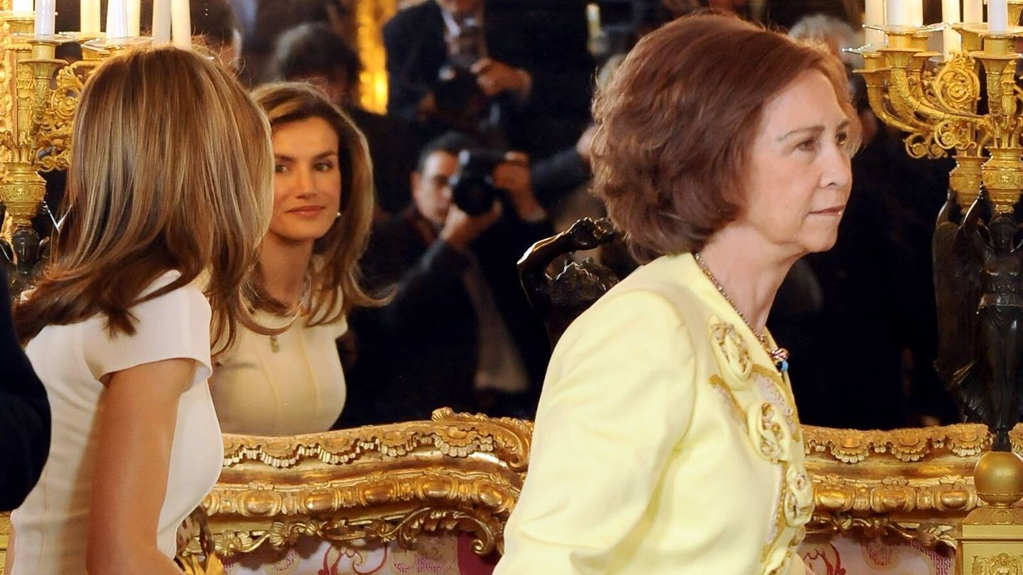 Letizia y la reina Sofía, en 2010. (Carlos Álvarez/Cortesía)