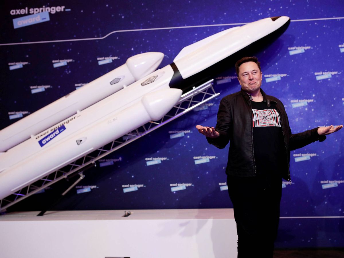Foto: Elon Musk, durante una presentación de SpaceX. (Getty/Hannibal Hanschke)
