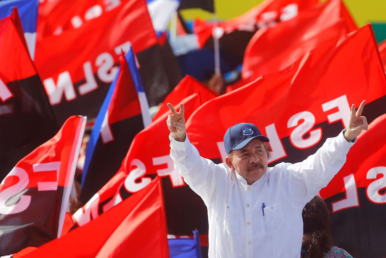 Daniel Ortega durante el 39º Aniversario de la Revolución Sandinista en Managua, el pasado 19 de julio. (Reuters)