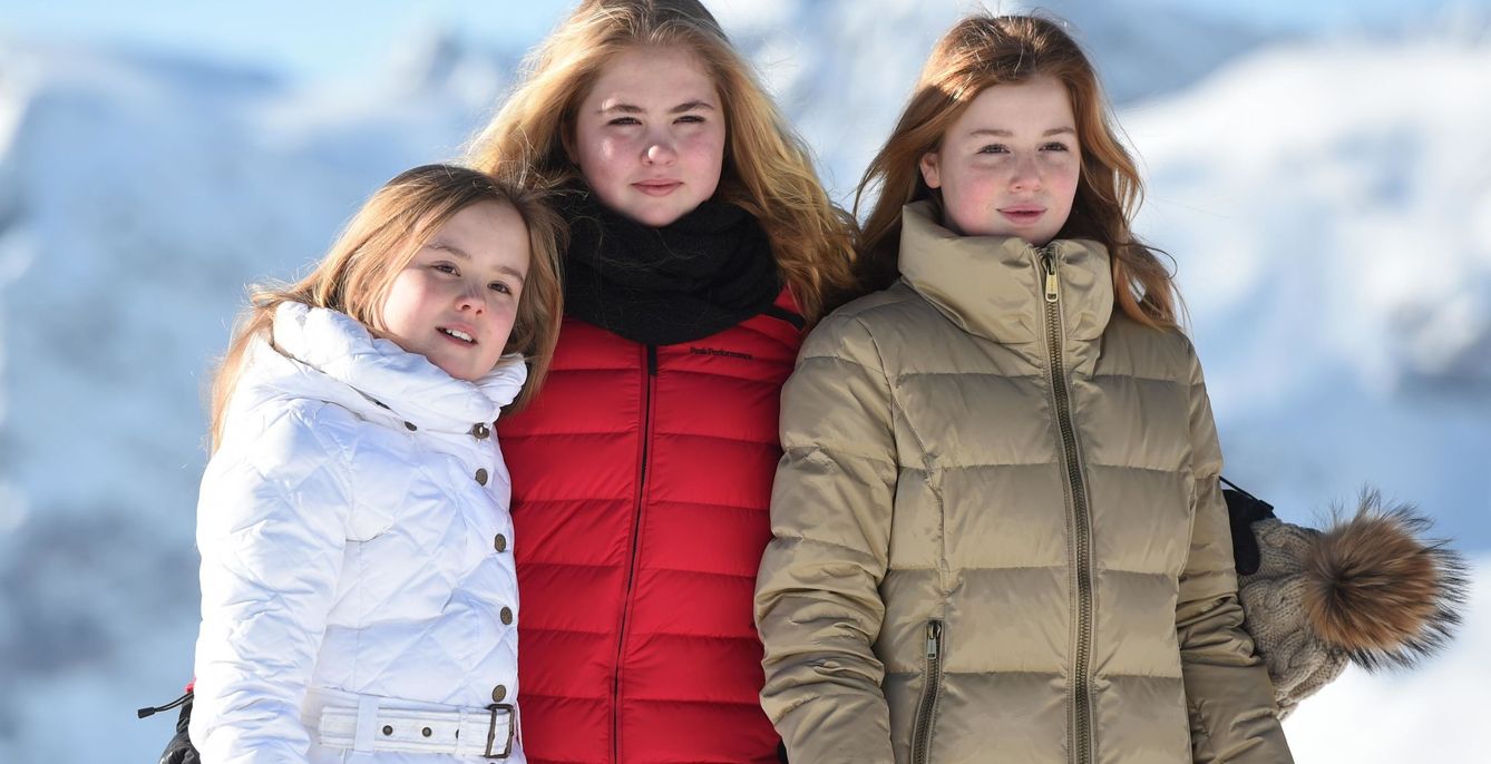 La princesa Ariane con sus hermanas en Lech. (Reuters)