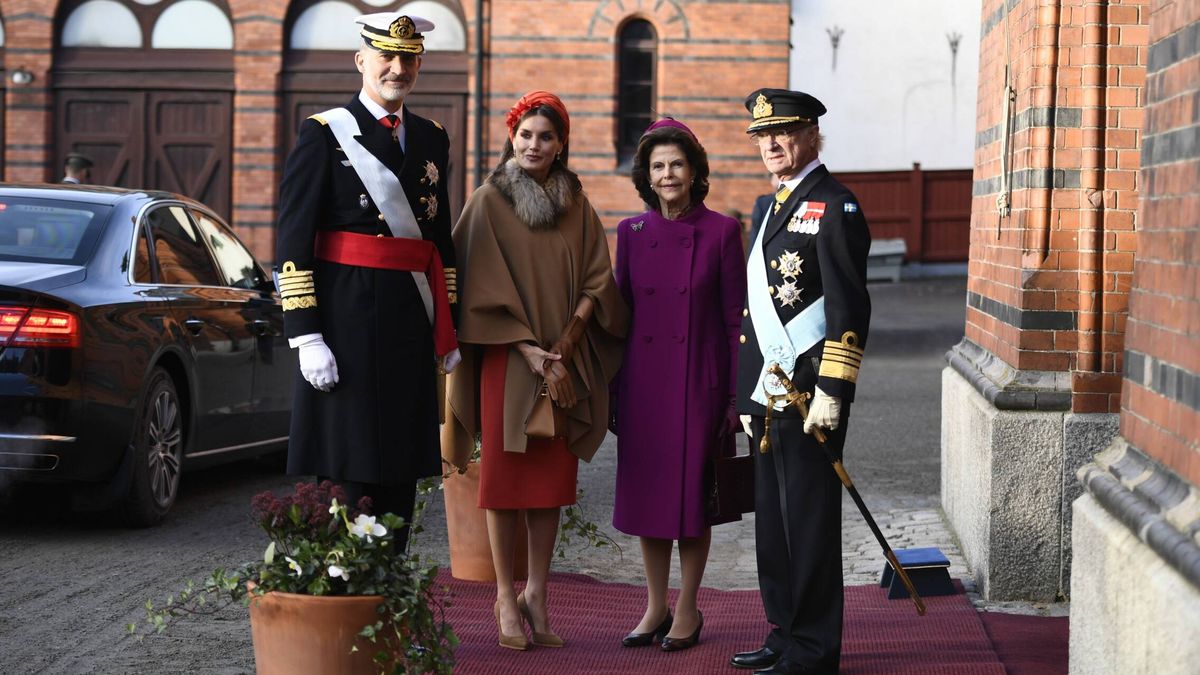 Felipe y Letizia, por fin con los reyes de Suecia: así ha sido la bienvenida oficial