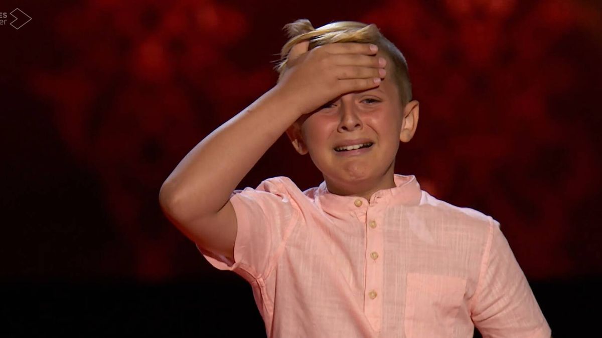 "Sigue, sigue": el niño se puso a llorar sin consuelo mientras cantaba en 'La Voz Kids'