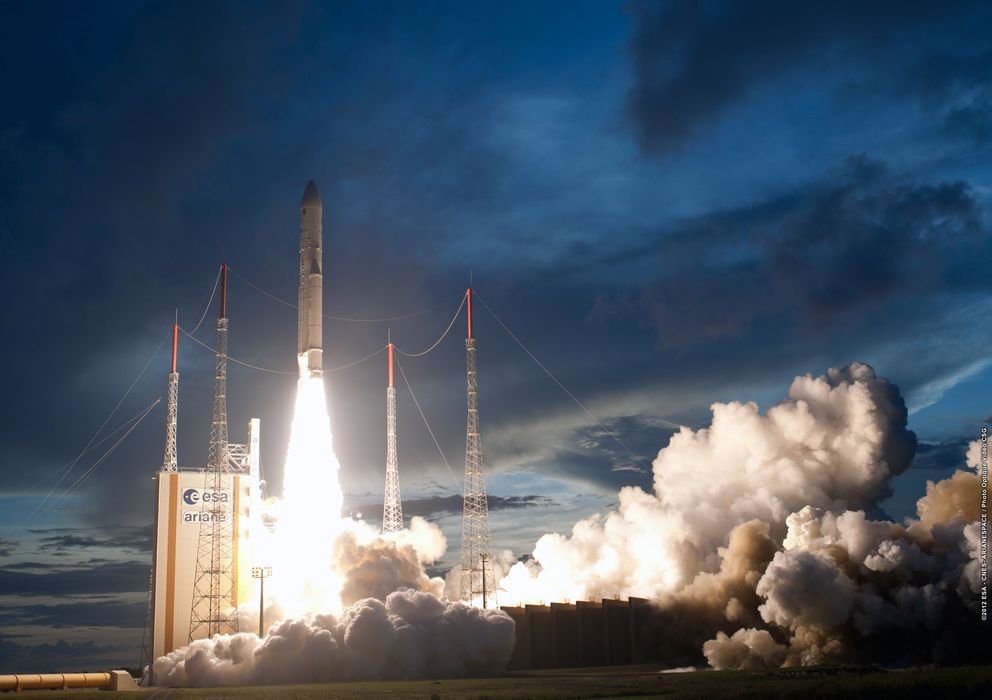 Foto: Lanzamiento de la Ariane 5 de la ESA (Fotografía:ESA)