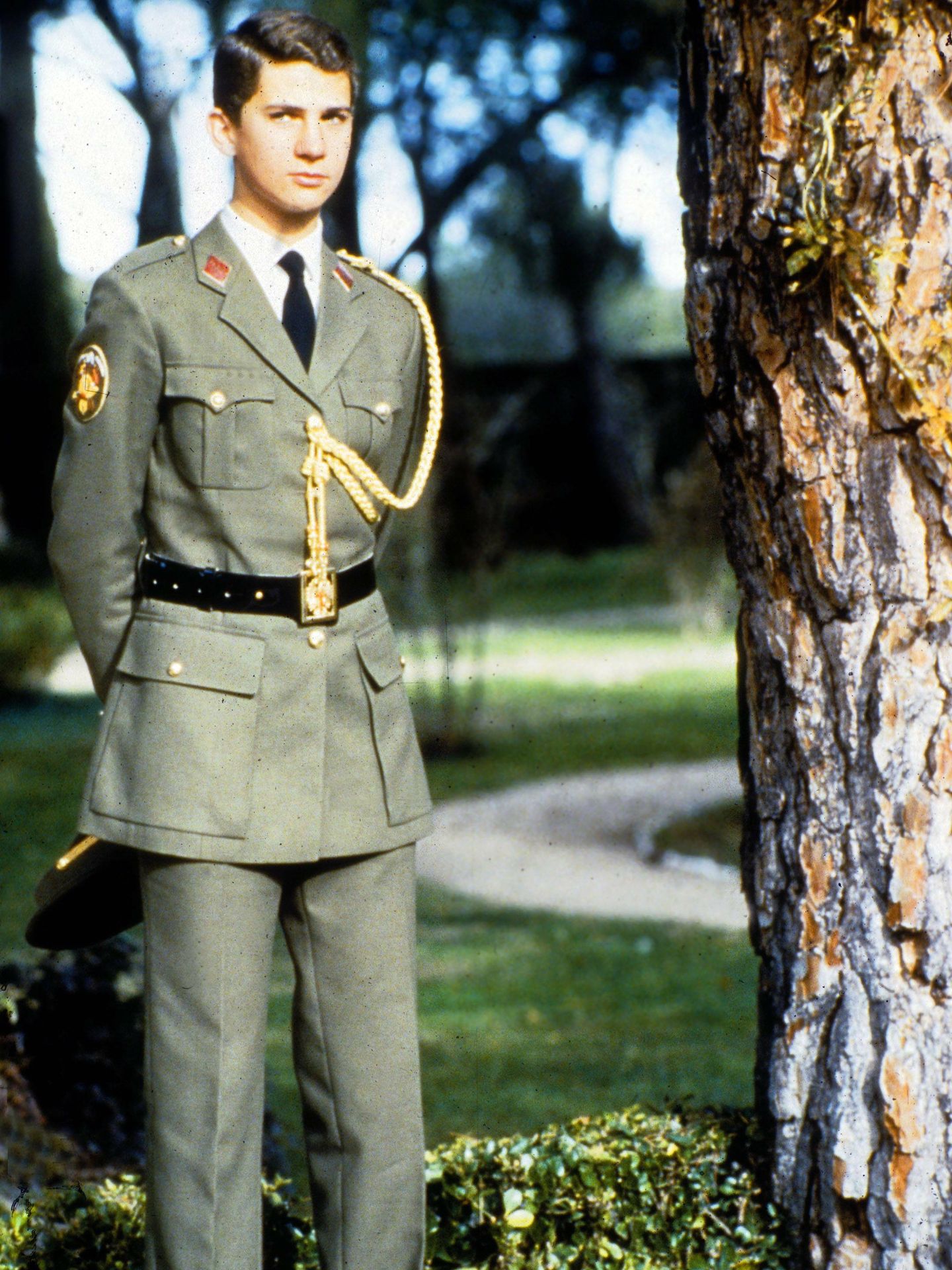 El príncipe Felipe, en Zaragoza en 1985. (Cordon Press)