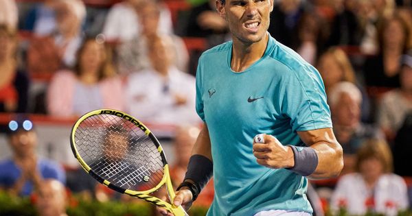 Foto: Rafa Nadal celebra su victoria ante Fognini en Montreal. (EFE)