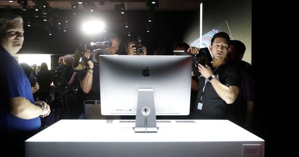 Foto: Un protipo del iMac Pro durante el evento anual de Macintosh en San José. (Foto: Reuters)