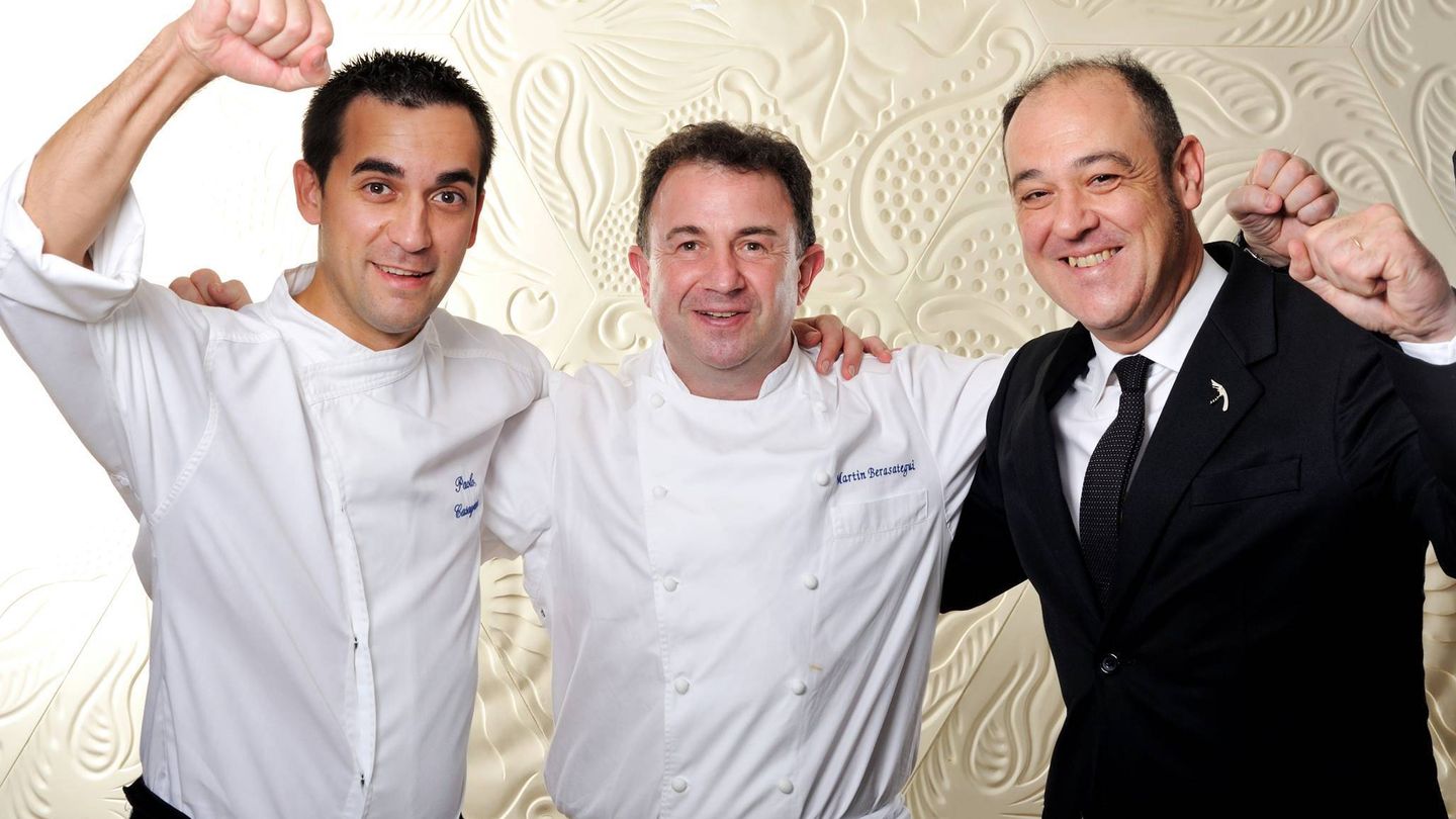 El triunfo de Lasarte, con Martín Berasategui y el chef Paolo Casagrande