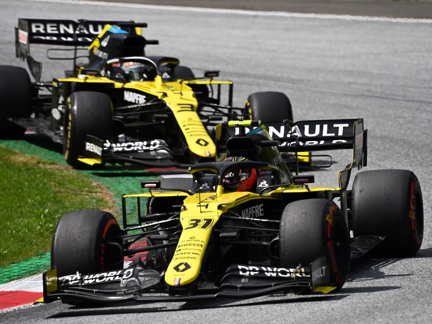 Los monoplazas de Renault también fueron reclamados por Racing Point tras el GP de Japón de 2019 (GETTY IMAGES)