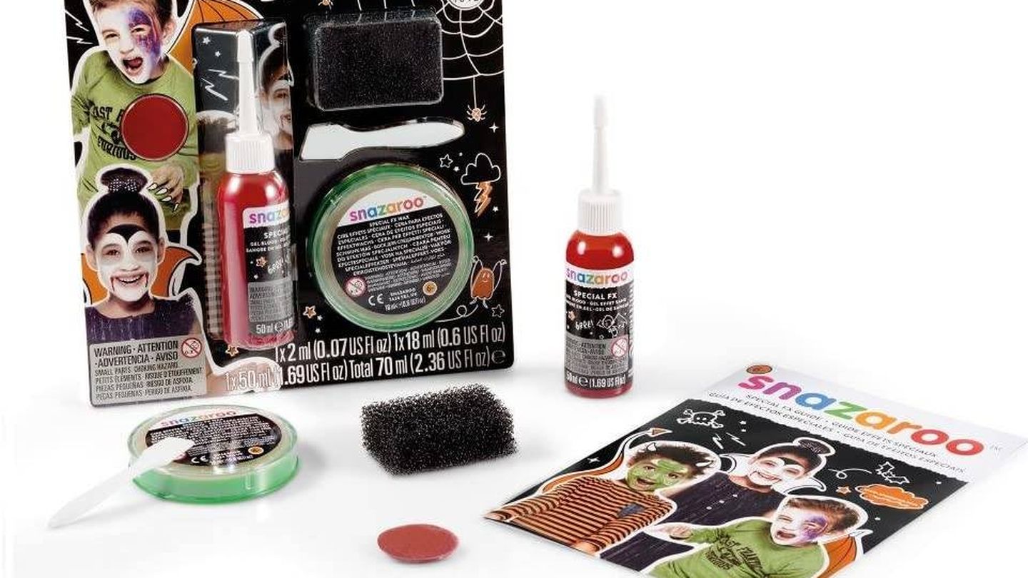 Kit de maquillaje de Halloween de Amazon. (Cortesía)