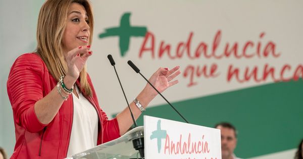 Foto: Susana Díaz durante la campaña de las elecciones andaluzas. (EFE)