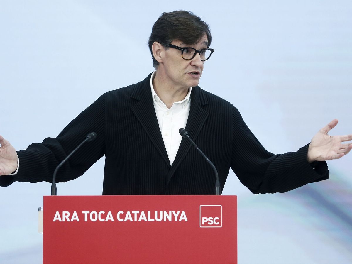 Foto: El candidato a la presidencia de la Generalitat, Salvador Illa. (EFE/Andreu Dalmau)