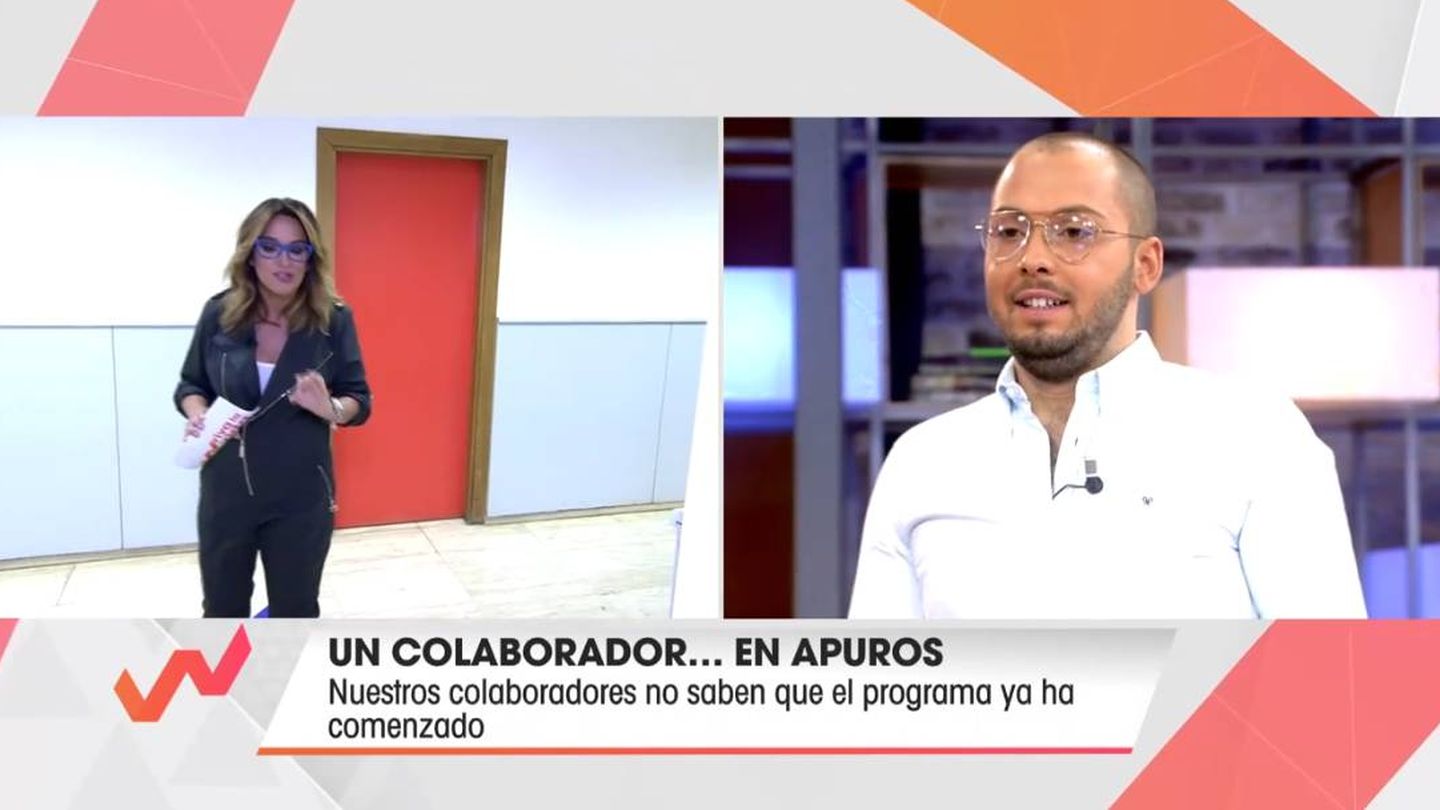 Toñi Moreno, en el pasillo de Mediaset. (Telecinco)