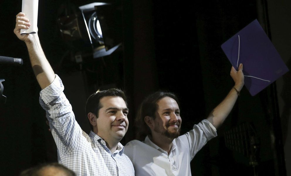 Acto de clausura de la Asamblea Ciudadana de Podemos 'Sí se puede' (Efe).