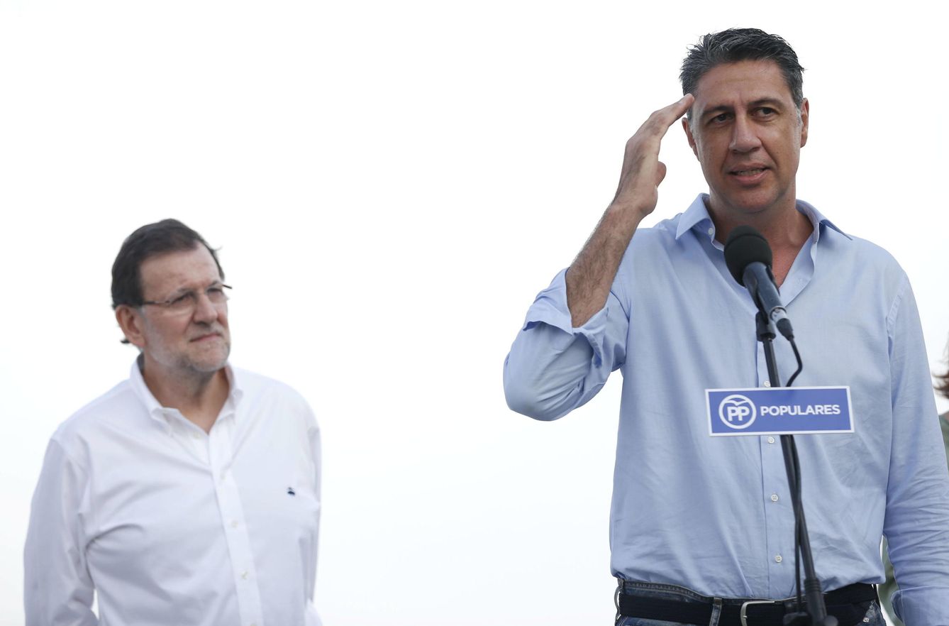 Xavier García Albiol, en un acto junto a Mariano Rajoy (Efe)