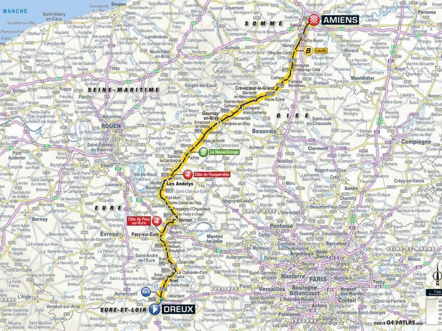 Recorrido de la octava etapa | Tour de Francia 2018