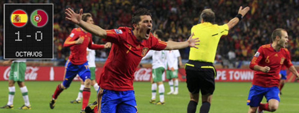 Foto: Villa y Del Bosque meten a España en cuartos de final