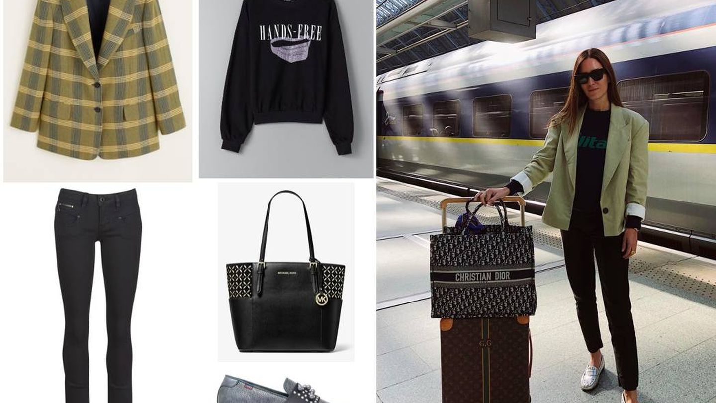 Para tus viajes lleva siempre un gran shopping bag donde meter de todo, como Gala. (Instagram)