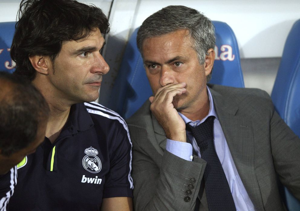 Foto: José Mourinho y Aitor Karanka durante un encuentro.