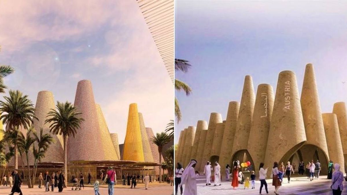 Los pabellones gemelos de España y Austria en la Expo 2020: "El cono no tiene propiedad"