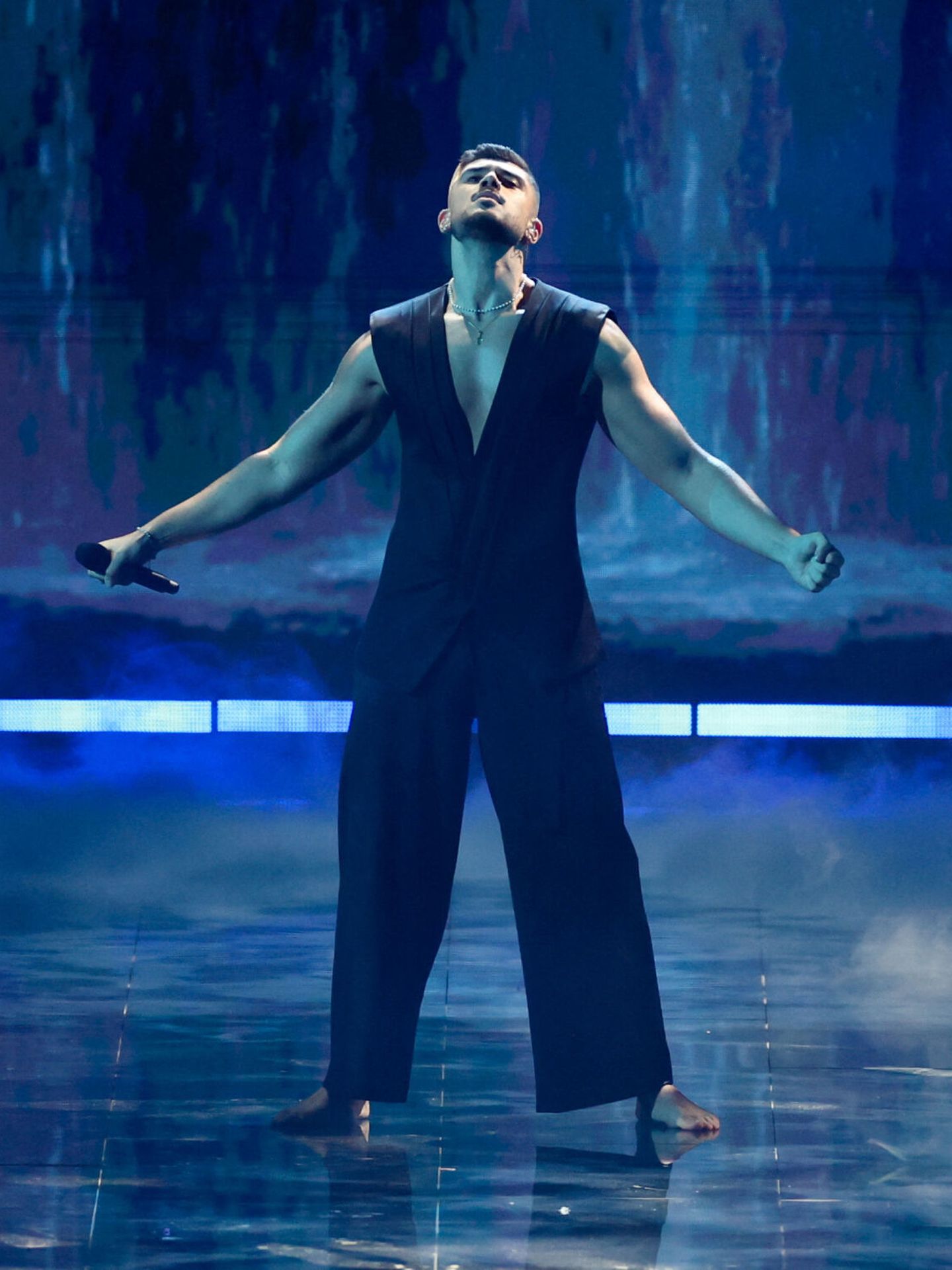 Andrew Lambrou, durante la final de Eurovisión. (Reuters/Phil Noble)