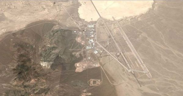 Foto: El Área 51, vista desde Google Earth. (Google)