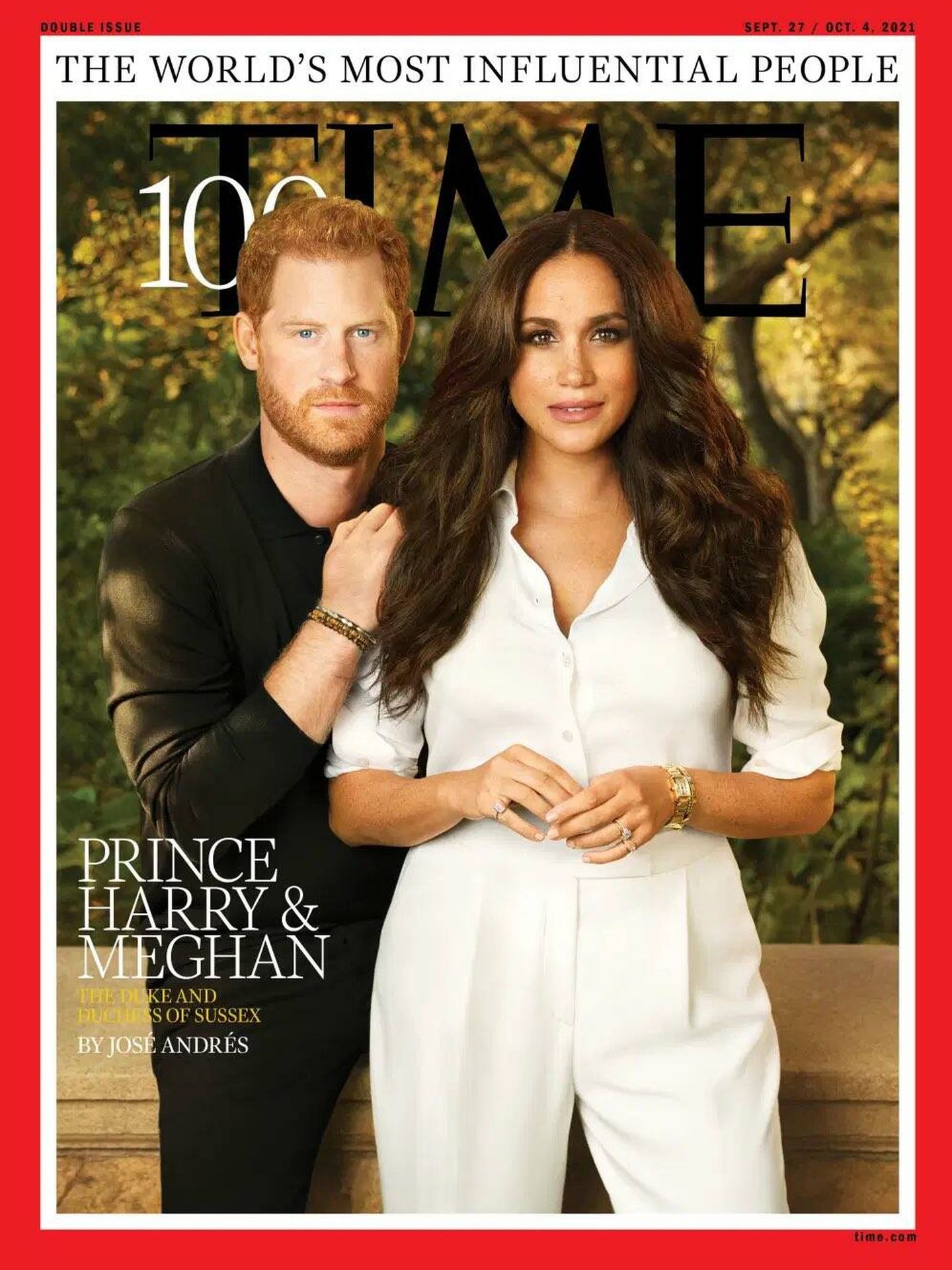 Harry y Meghan, en la portada de 'Time'. 
