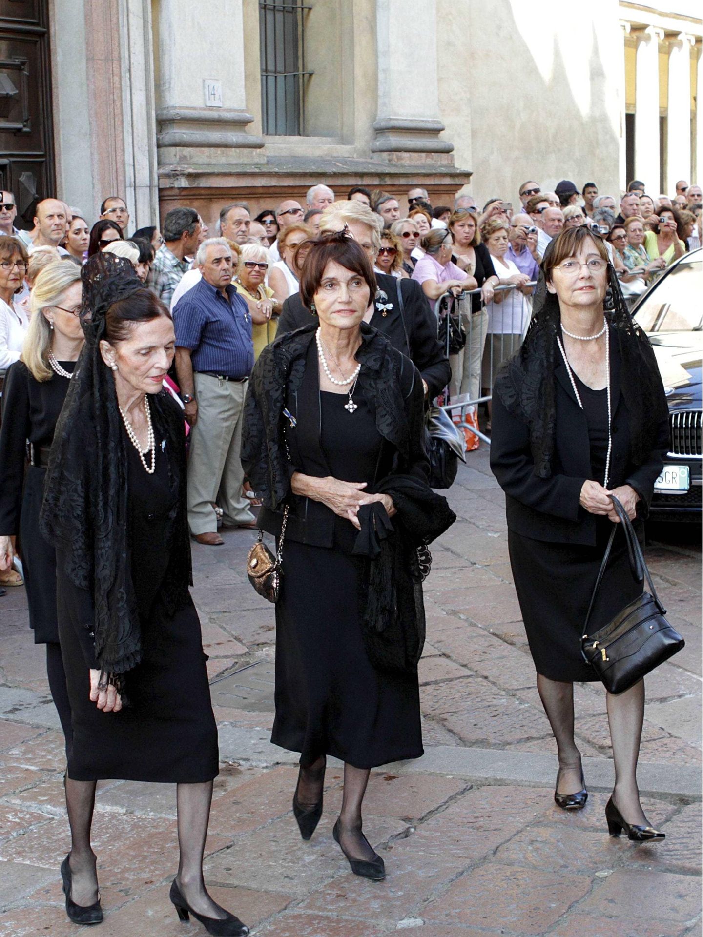 María Teresa de Borbón-Parma, en el funeral de Carlos Hugo de Borbón-Parma. (Cordon Press)