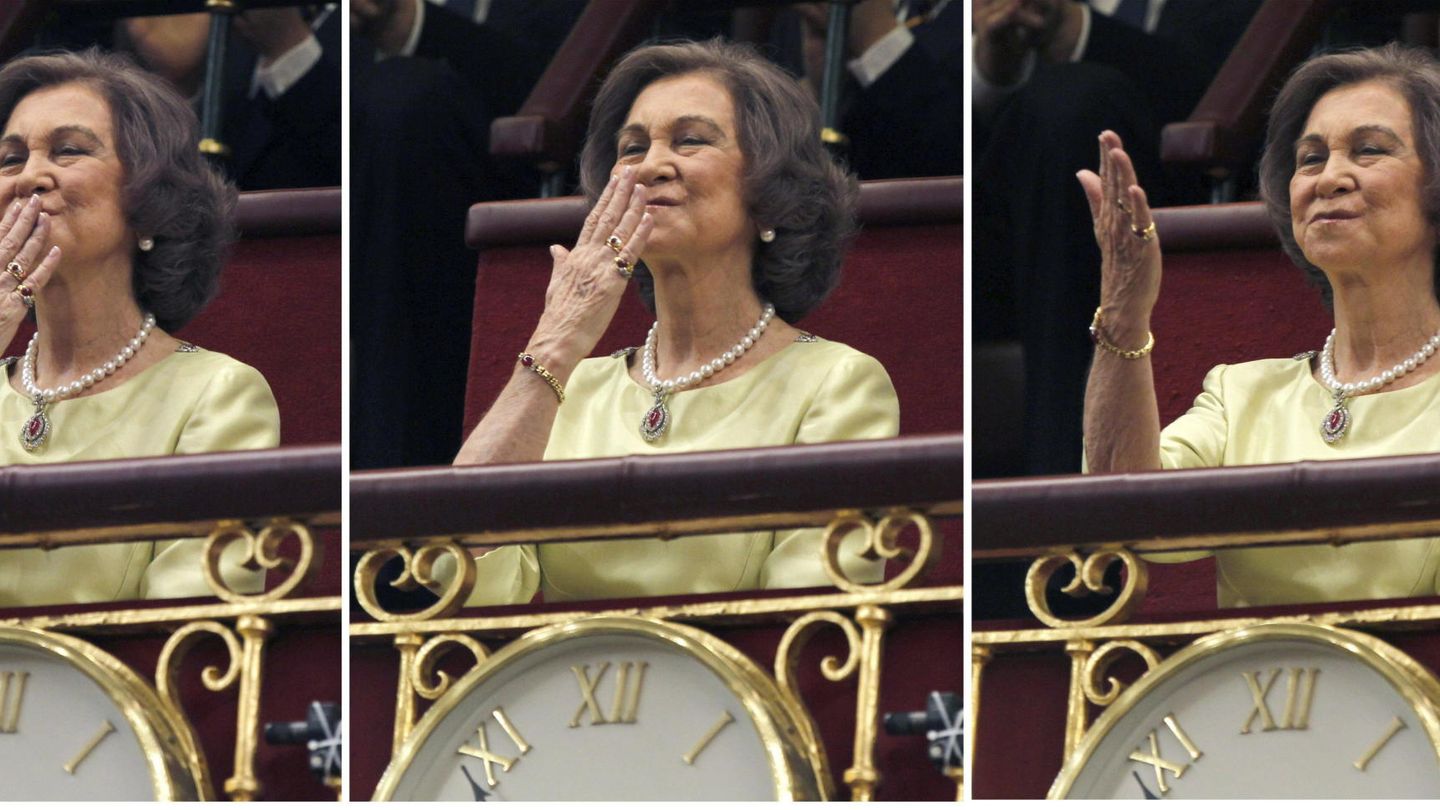 La reina Sofía, en la proclamación de su hijo. (EFE)