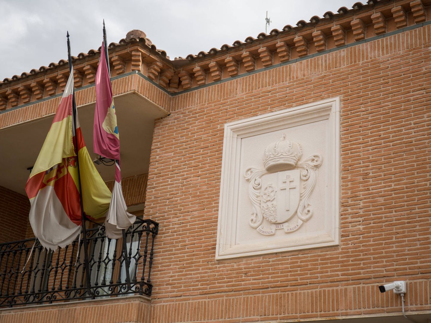 Balcón del ayuntamiento de Numancia de la Sagra. (D.B.)