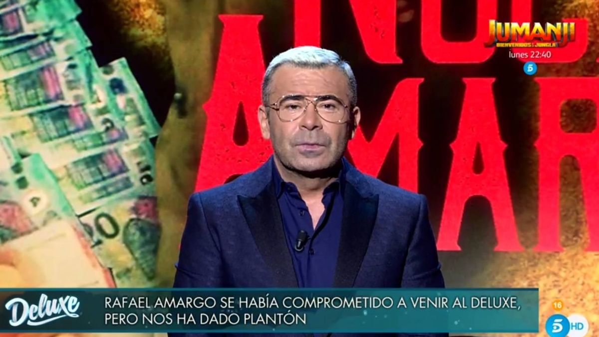 Jorge Javier descarga su ira contra Rafael Amargo por su plantón en 'Sábado Deluxe'