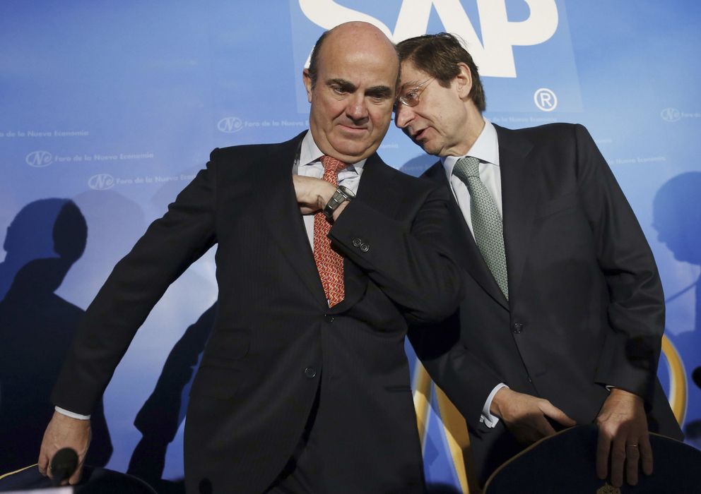 Foto: Luis de Guindos, ministro de Economía, y José Ignacio Goirigolzarri, presidente de Bankia (EFE)