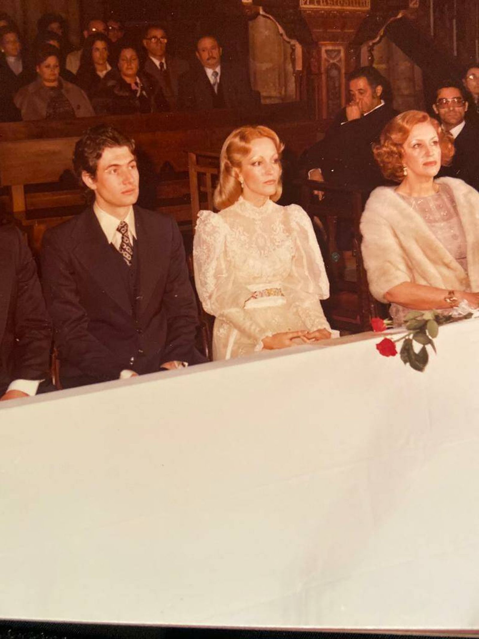 Carmen Lomana y Guillermo Capdevila, el día de su boda. (Cortesía)