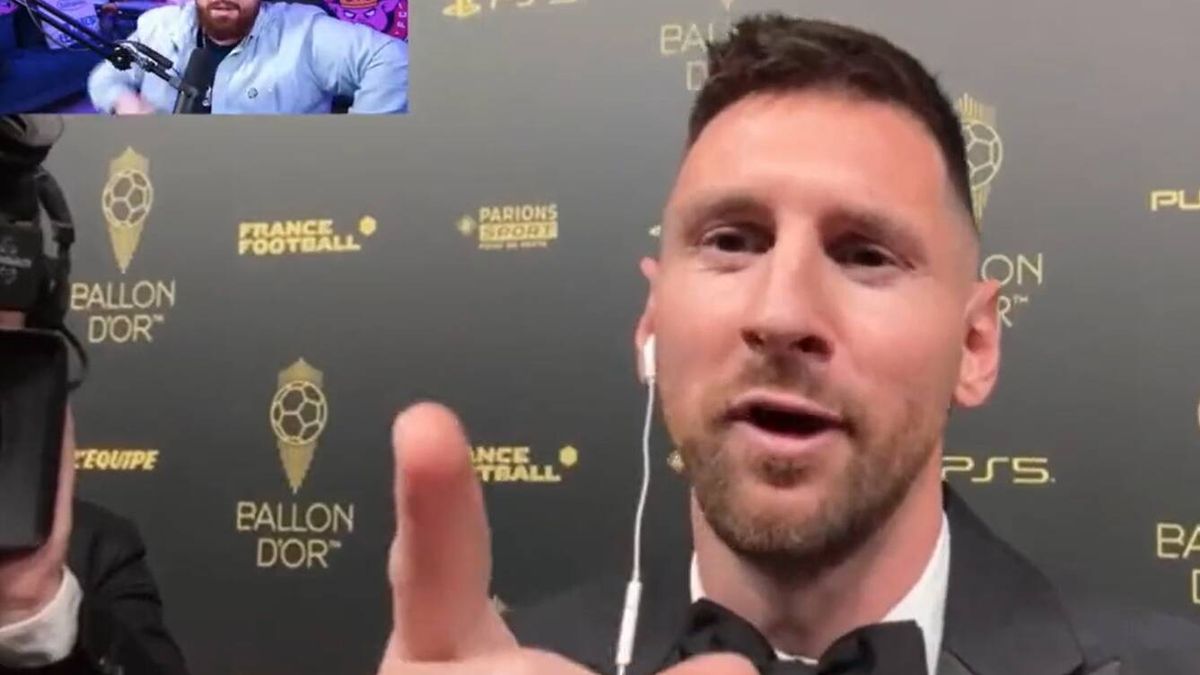El aviso de Messi a Ibai Llanos tras recibir el Balón de Oro: "Cambia de tema, hijo de p..."