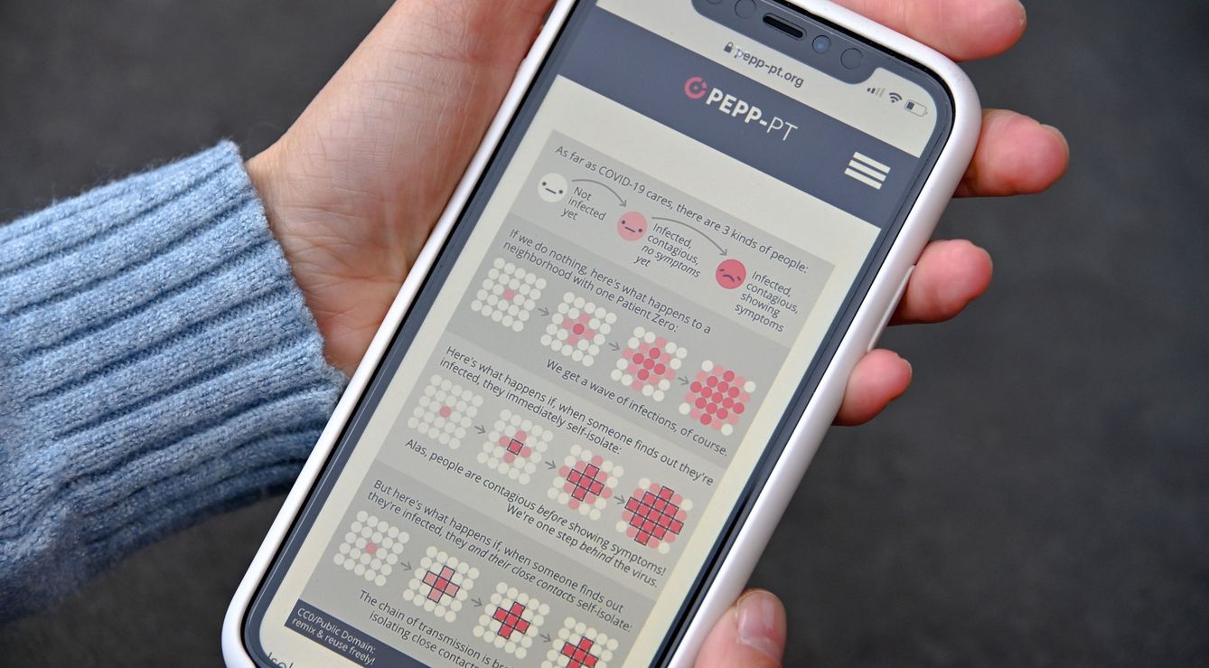 La 'app' de rastreo de contactos que se está probando en Alemania usando la tecnología propuesta por el consorcio PEPP-PT. (Reuters)