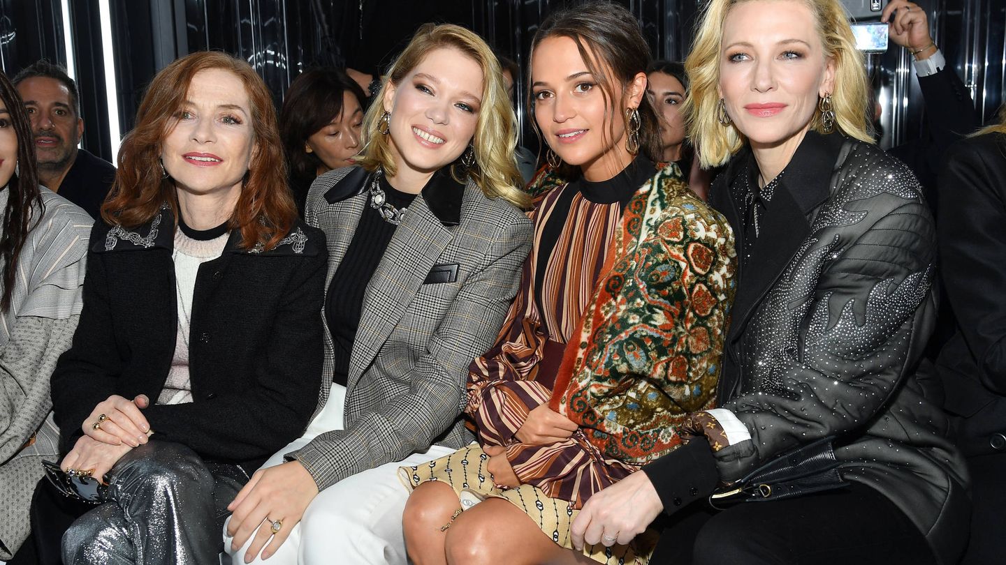 Isabelle Huppert, Léa Seydoux, Alicia Vikander y Cate Blanchett. (Getty)