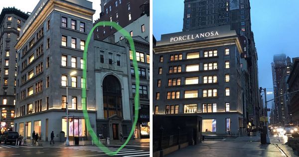 Foto: El edificio adquirido por Porcelanosa y su tienda en la Quinta Avenida de Nueva York, frente al Madison Square Garden. 