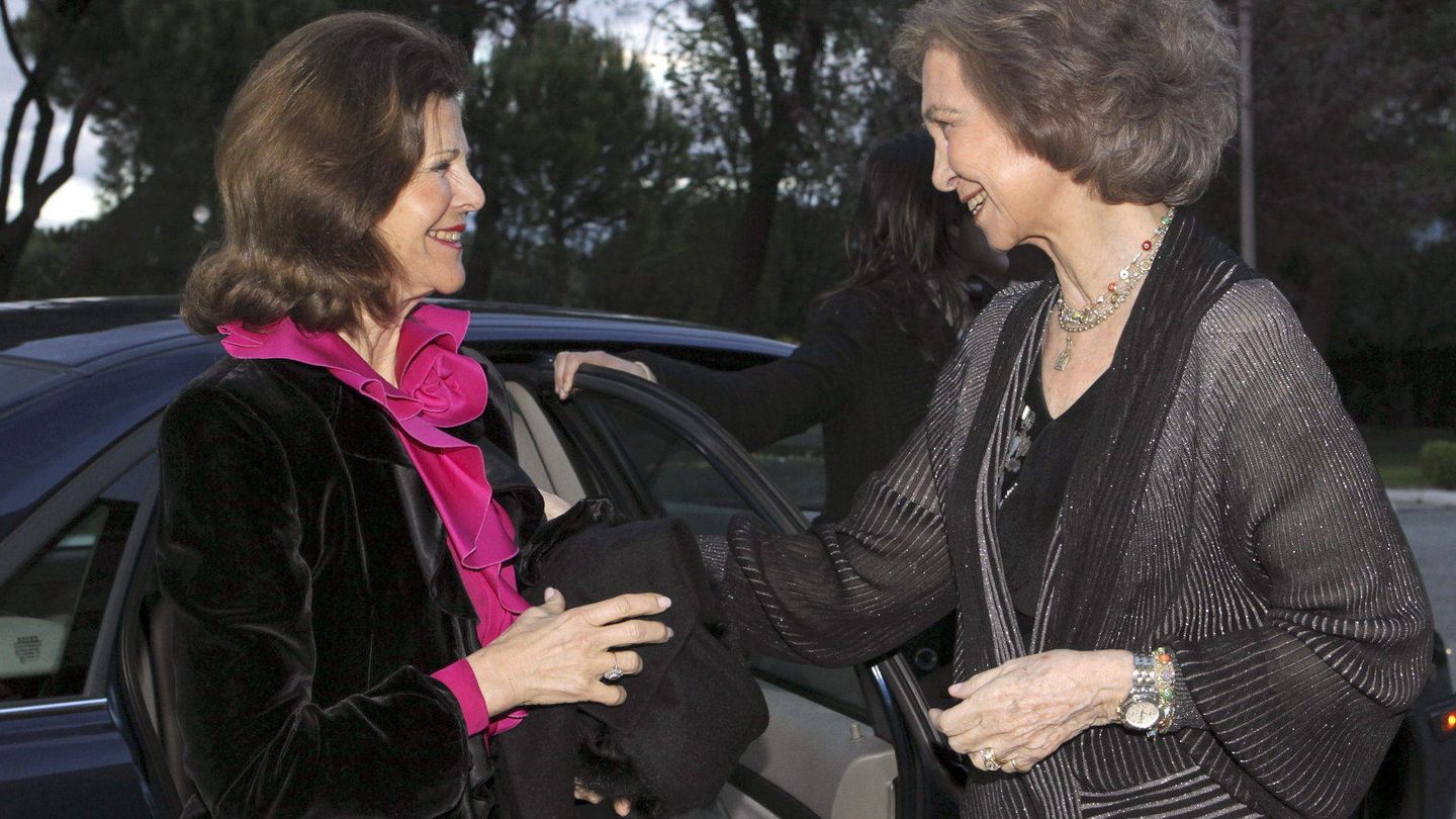 La reina Sofía con Silvia de Suecia, en una imagen de archivo. (EFE)