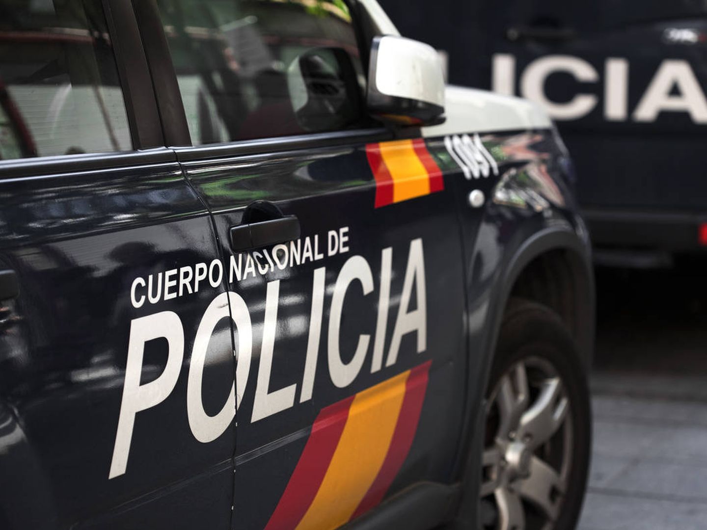 Un vehículo de la Policía Nacional en Almería. (iStock)
