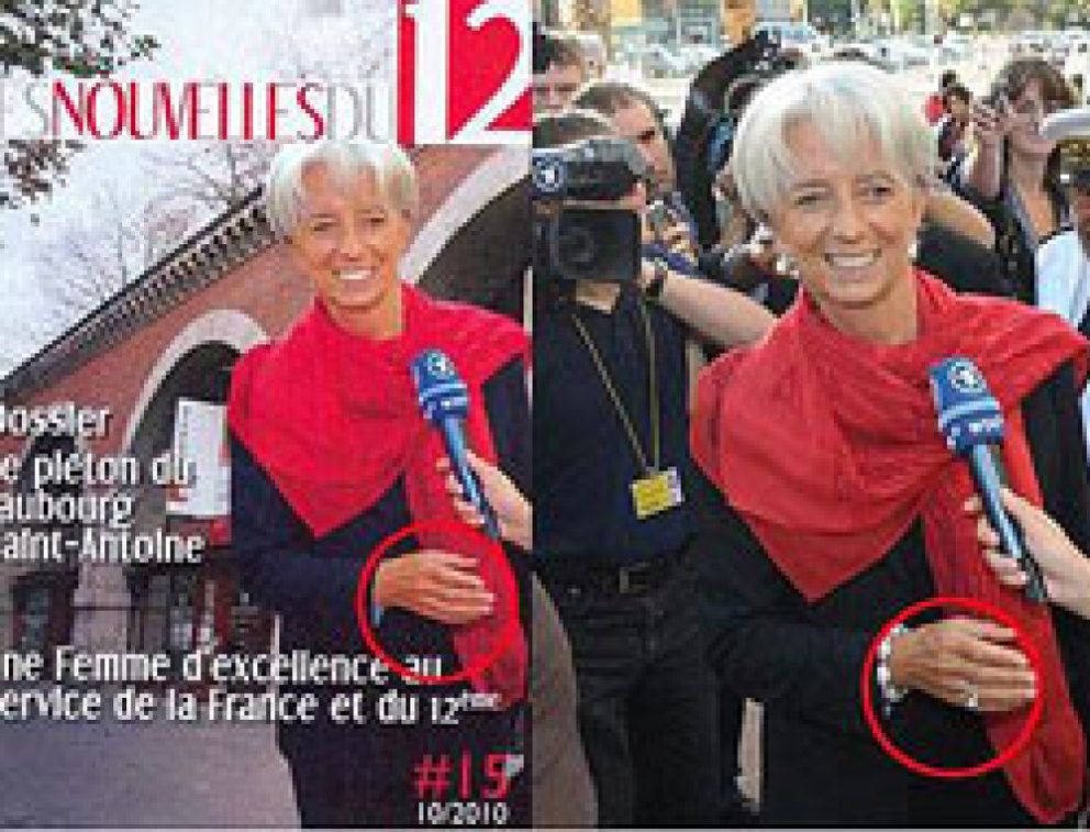 Foto: Photoshop para parecer austera: a la ministra de Economía francesa le ‘borran’ las joyas
