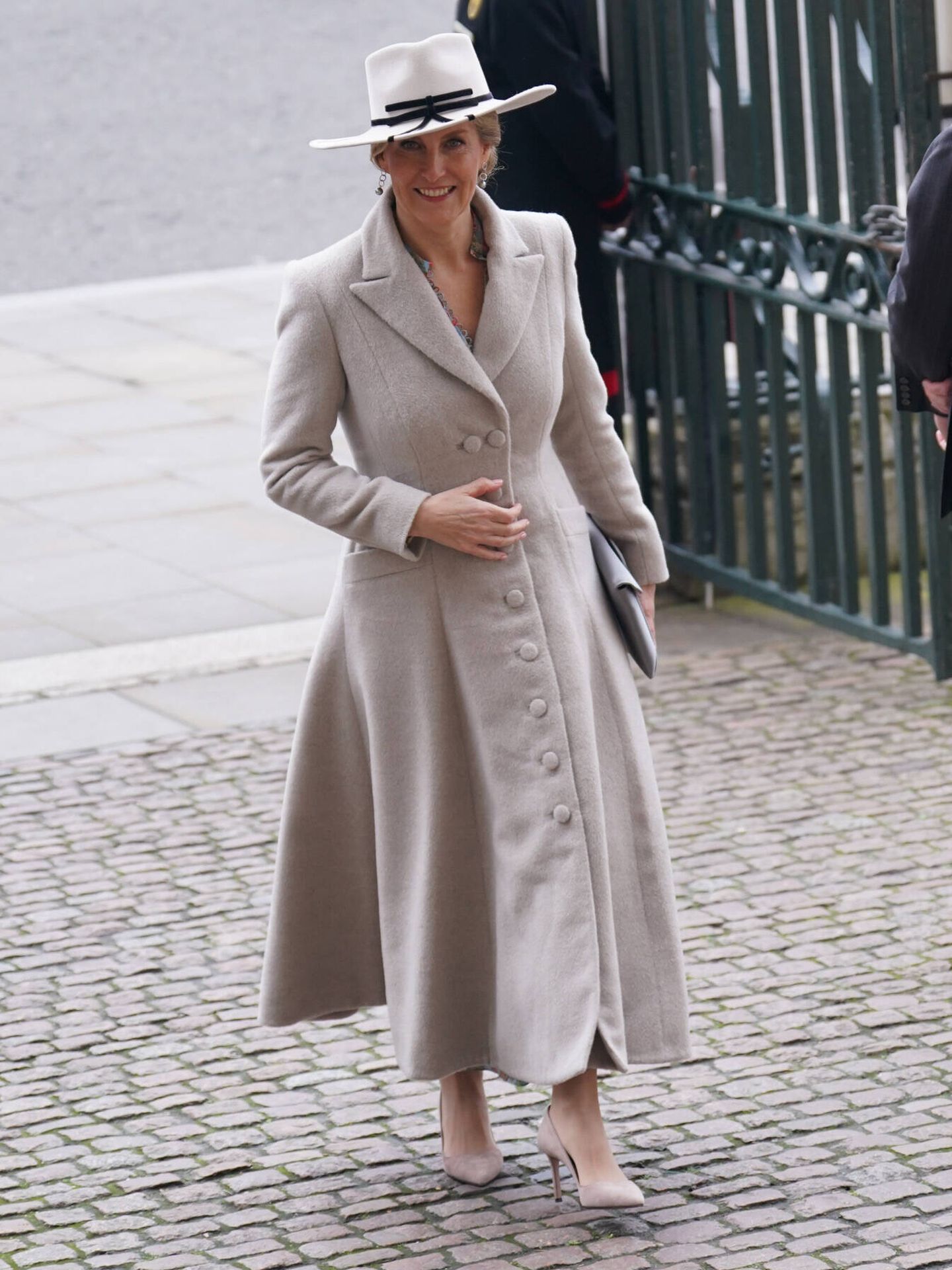 Sophie de Edimburgo, a su llegada a la abadía de Westminster con motivo del servicio religioso por el Día de la Commonwealth. (Gtres)