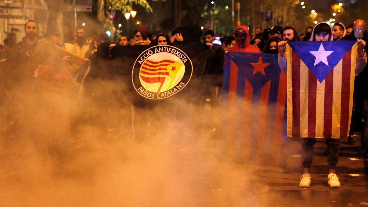 Imagen de archivo de los disturbios registrados en Barcelona en el 2019. (EFE/Toni Albir)