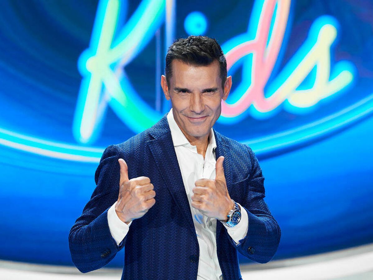 Foto: Jesús Vázquez, durante la presentación de la primera edición de 'Idol Kids'. (Getty)