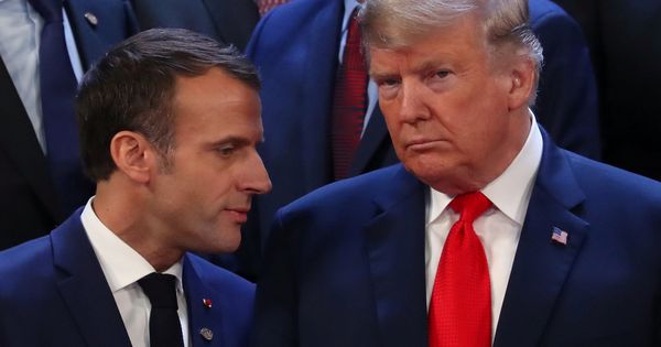 Foto: El presidente de Francia, Emmanuel Macron, junto al de EEUU, Donald Trump. (Reuters)