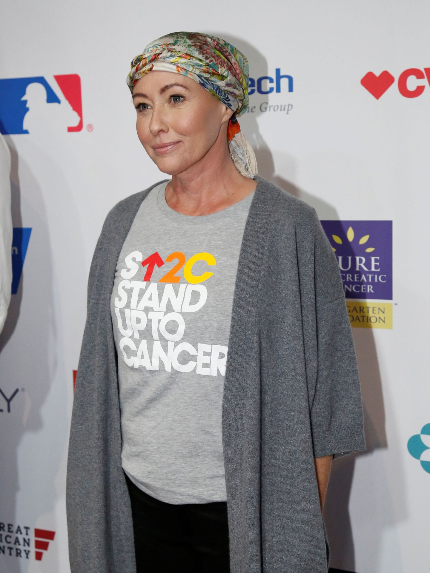 Shannen Doherty, en un acto contra el cáncer. (Reuters/Mario Anzuoni)