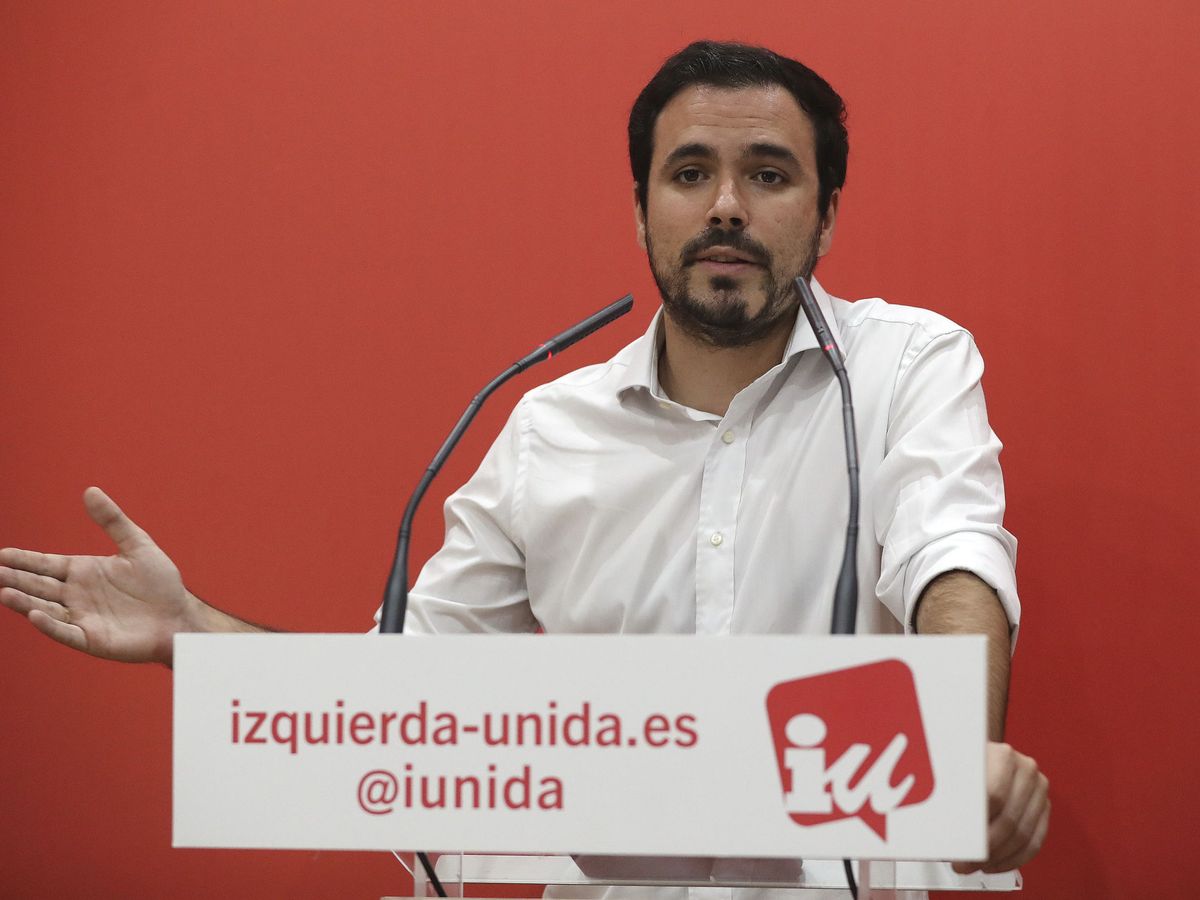 Foto: El coordinador federal de Izquierda Unida, Alberto Garzón. (EFE)