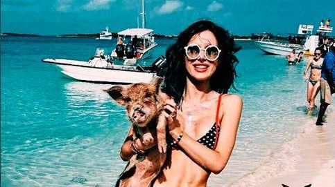 El posado más 'cerdo' de la actriz Bella Thorne en bikini
