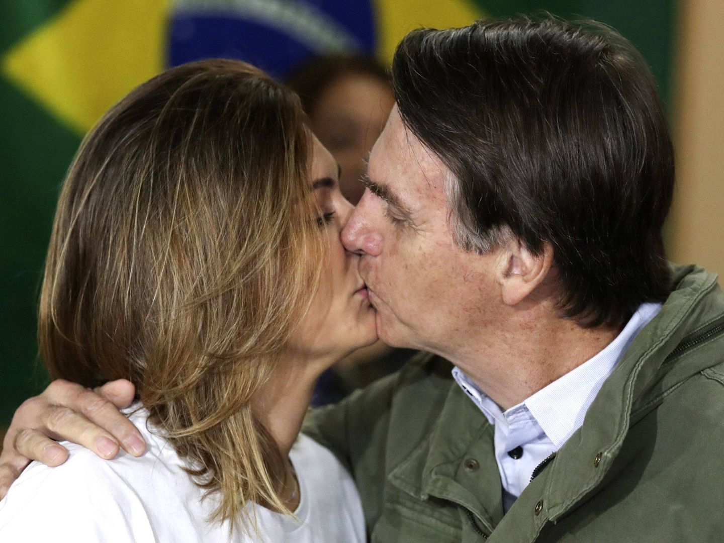 Jair Bolsonaro y su esposa Michelle. (EFE)