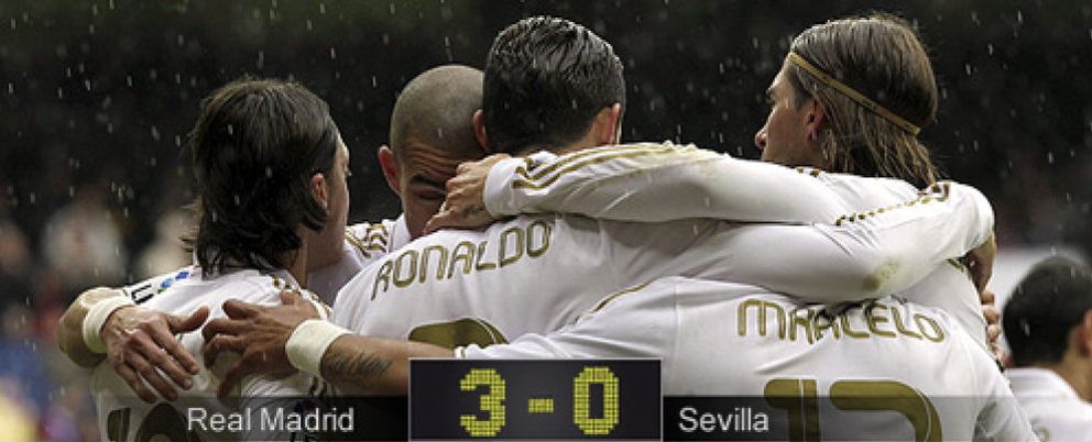 Foto: El Madrid gana al Sevilla y deberá esperar para intentar ganar el título