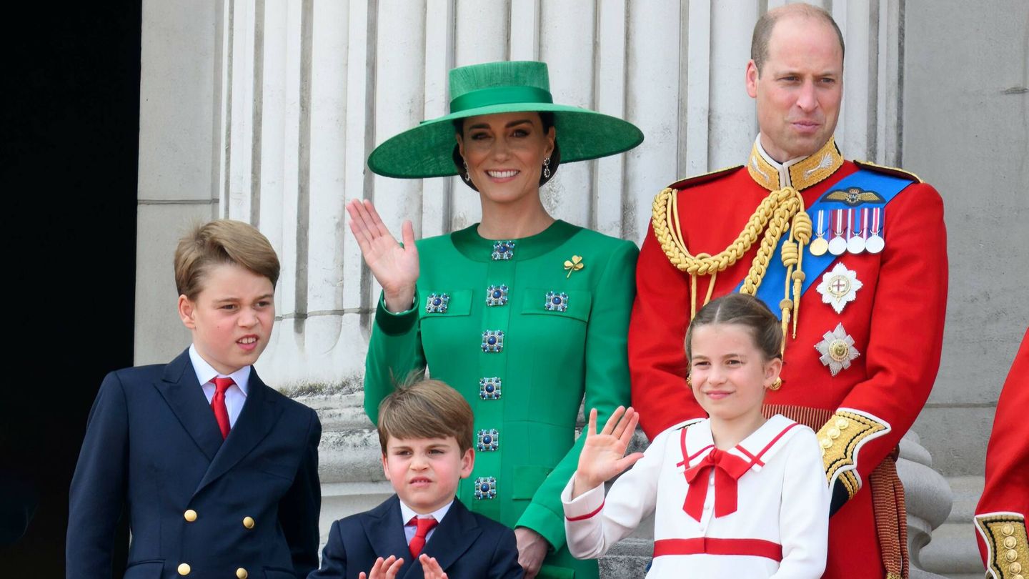 Los príncipes de Gales y sus hijos en el 'Trooping the Colour', ahora en entredicho. (Gtres)
